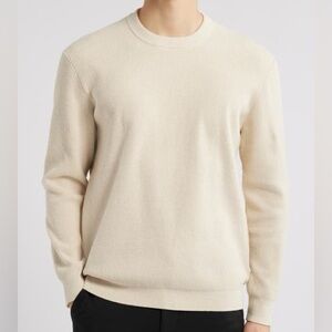 Suitsupply Men's Beige Crewneck Sweater